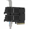 PCIe-adapterkaart icybox MB312M4P-B — 2× M.2 NVMe naar PCIe 4.0 x8 (bifurcatie)