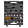 Neo Tools 1/4 bidirectionele momentsleutel, 5-25NM, set van 21 stuks
