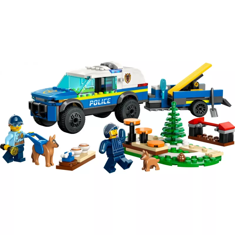 LEGO mobiele politiehonden-trainingsset met politiehond en trainingsuitrusting
