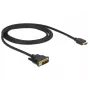 Videokabel-adapter DeLOCK 85582 1 m HDMI Type-A DVI-D zwart