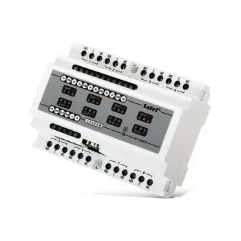 Toegangscontrole-eenheid SATEL INT-IORS wit — 8-kanaals, 230 V AC, 12 W, compact