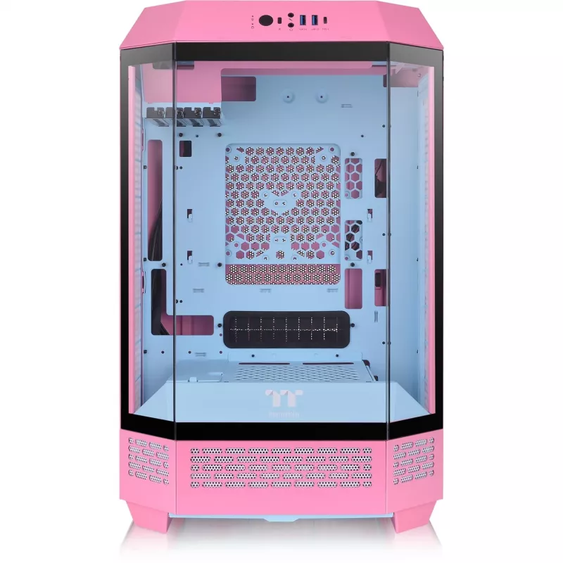 Thermaltake The Tower 300 Bubble Pink roze gehard glas - midi/mini tower - ATX