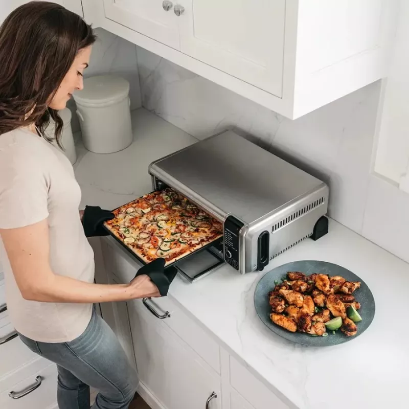 Ninja SP101 enkel 10 L losstaand 2400 W heteluchtfriteuse zwart, roestvrij staal