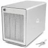Mercury Elite Pro Quad, schijvenbehuizing zilver, USB 3.2 Gen 2, RAID-klaar