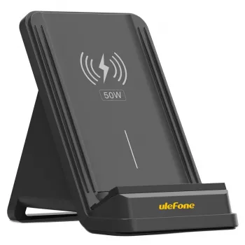 UleFone indoor-smartphone-oplader WCS01 – 50 W USB Type-C, draadloos snelladen, zwart