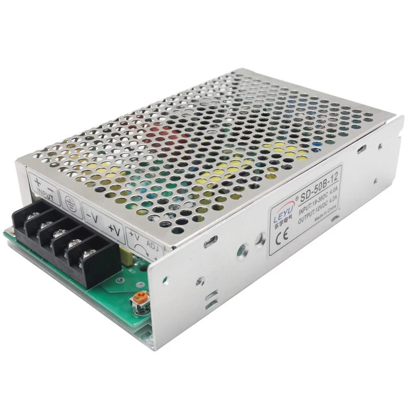 Extralink SD-50B-12 DC/DC spanningsomvormer, 24V naar 12V, 50W