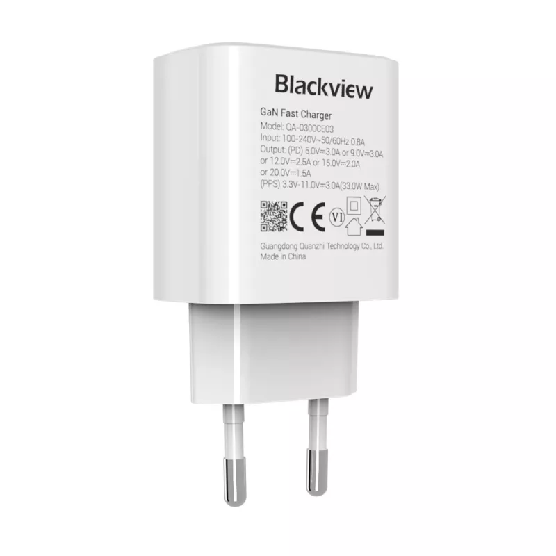 Oplader BLACKVIEW CHAR-33W/BV USB-C 33W snelladen, zwart