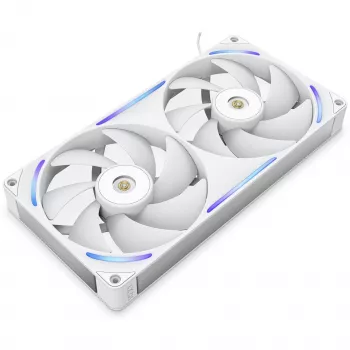 NZXT F280X RGB 140mm ARGB behuizingsventilator - wit, 2-pack