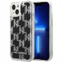 Karl Lagerfeld KLHCP14MLMNMK iPhone 14 Plus 6.7 hardcase zwart / zwart Liquid Glitter Monogram
