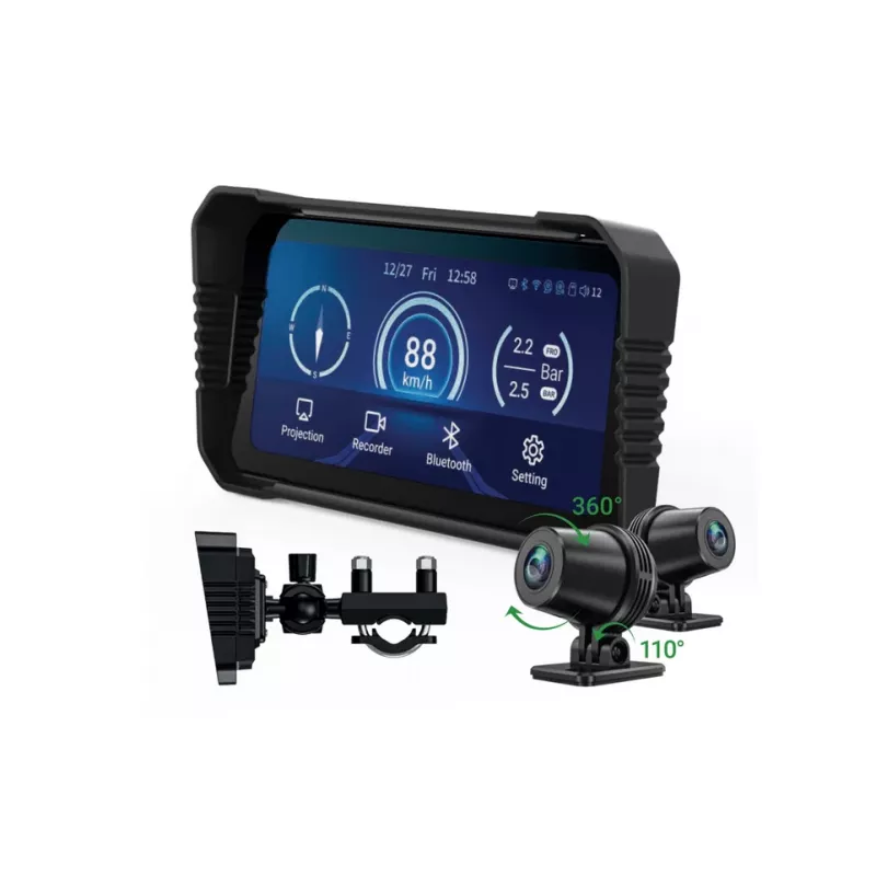 Dashcam Navitel MS850 DUAL — tweekanaals motorrecorder met Wi‑Fi
