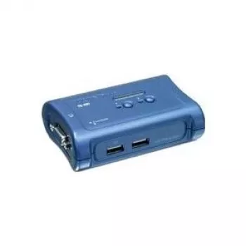 TRENDnet 2-poorts USB KVM-switch en kabelset, 2048 x 1536 resolutie, apparaatbewaking, auto-scan, akoestische terugkoppeling, USB 1.1, conform