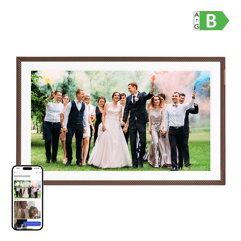 Arzopa D156 (bruin) 15,6 inch digitale fotolijst