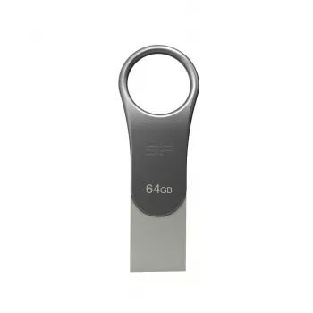 Silicon Power Mobile C80 USB-stick 64 GB USB Type-A / USB Type-C 3.0 (3.1 Gen 1) titanium