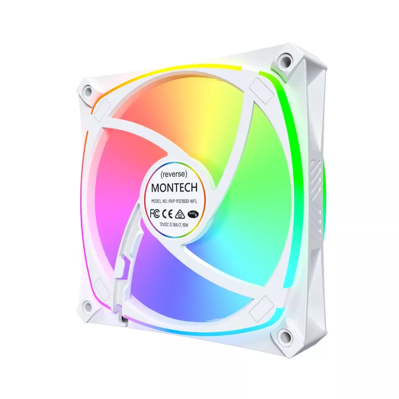 MONTECH RX120 PRO wit 120mm ARGB behuizingsventilator
