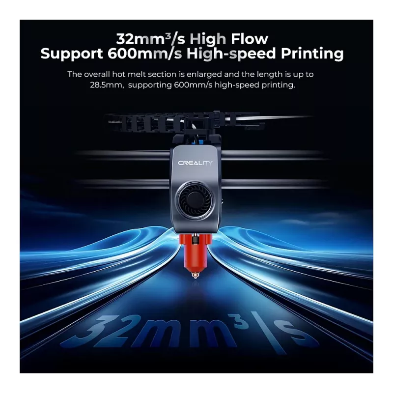 Verwarmingsblok Creality 3D 4001030123 K1 K1Max zwart koper rood
