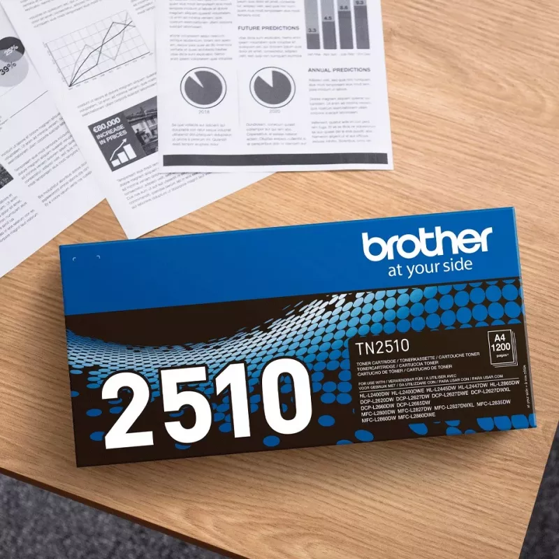 Tonercartridge Brother TN-2510 2500 pagina's zwart