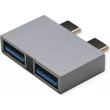 ROLINE USB3.2Gen1 adapter 2x C - A ST/BU - adapter - digitaal/data (12.03.2947)