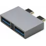 ROLINE USB3.2Gen1 adapter 2x C - A ST/BU - adapter - digitaal/data (12.03.2947)