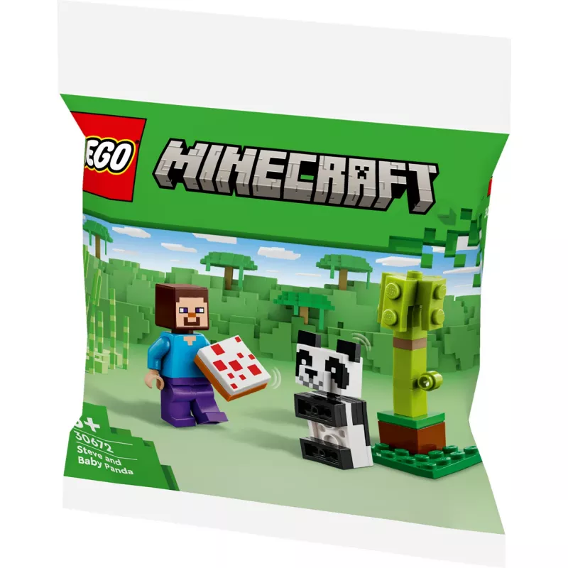 LEGO Minecraft Steve en Baby-Panda 30672 polybeutel