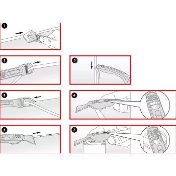 Siliconenvoegentrekker-set KS TOOLS FUGENFIX 7-delig – KS Tools 7 stuks siliconenvoegentrekker voor voeg- en kitwerk