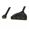 LogiLink - Video-/audiosplitter/switch - 3 x HDMI - desktop