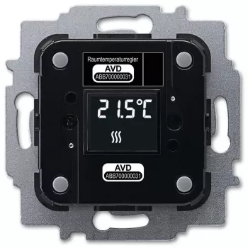 Verwarmingsactor Busch-Jaeger 6224/2.0, inbouw, 24 V, LCD, 71×71×30 mm