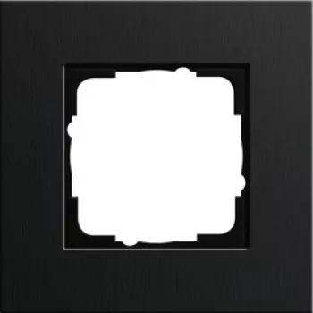 GIRA 0211126 wandplaat/schakelaarafdekking zwart (0211126)