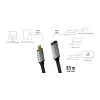 LogiLink USB-kabel USB 3.2 Gen 2 CUA0105 0,5 m USB-C zwart grijs