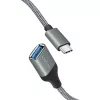 LogiLink USB 3.2 Gen1 Type-C-adapter C/M naar USB-A/F OTG aluminium 0,15 m