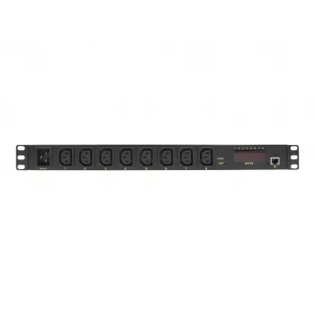 Logilink IP PDU Control Unit - stroomverdeleenheid (rack - inbouwbaar) - wisselstroom 110-240 V - Ethernet - ingang, ingang IEC 60320 C20 - uit