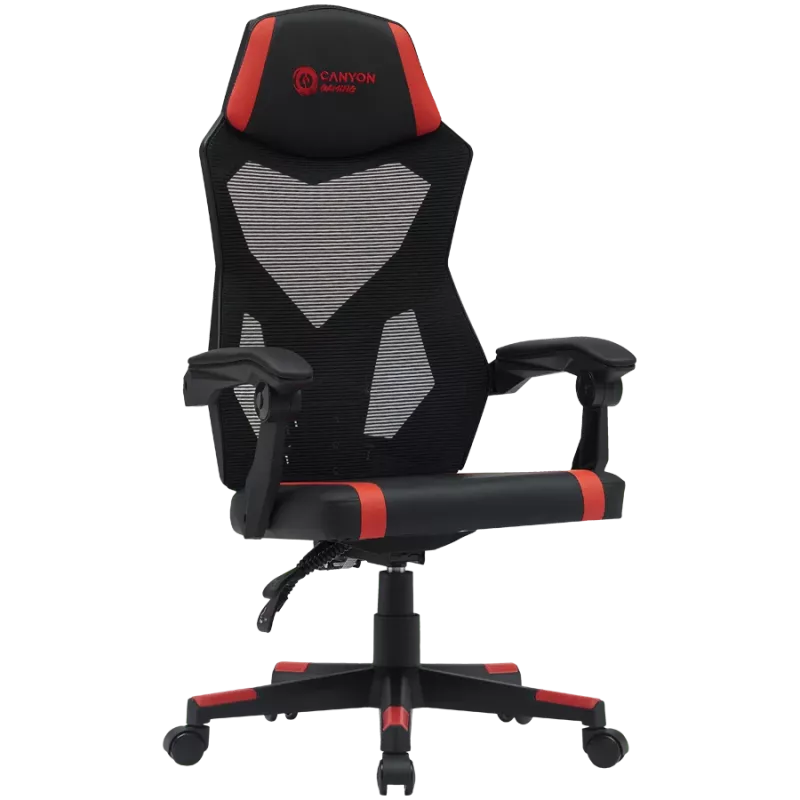 Canyon MCH01 - Flow - ergonomische gamingstoel - zwart en rood