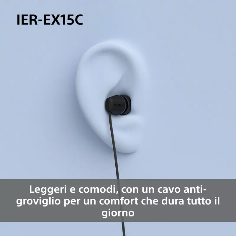 Sony IER-EX15C Headset Bedraad In-ear Gesprekken/Muziek USB Type-C Wit