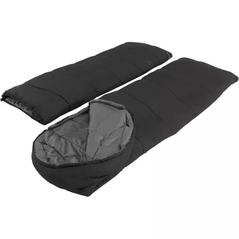 Slaapzak Easy Camp 240209 volwassenen microvezel Oxford polyester zwart