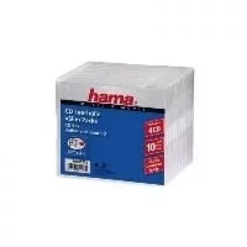 Hama CD slim pack 4, 10-pack 4 discs transparant