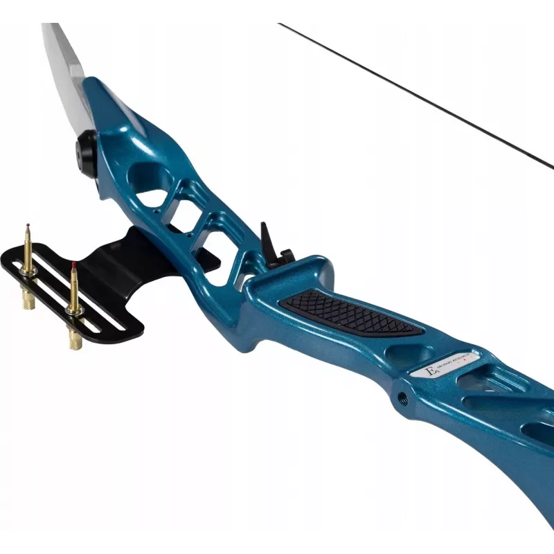 Take Down recurveboog POE LANG RE-023U-30 — 30 lb, 1570 mm, 22–29 inch pees, blauw