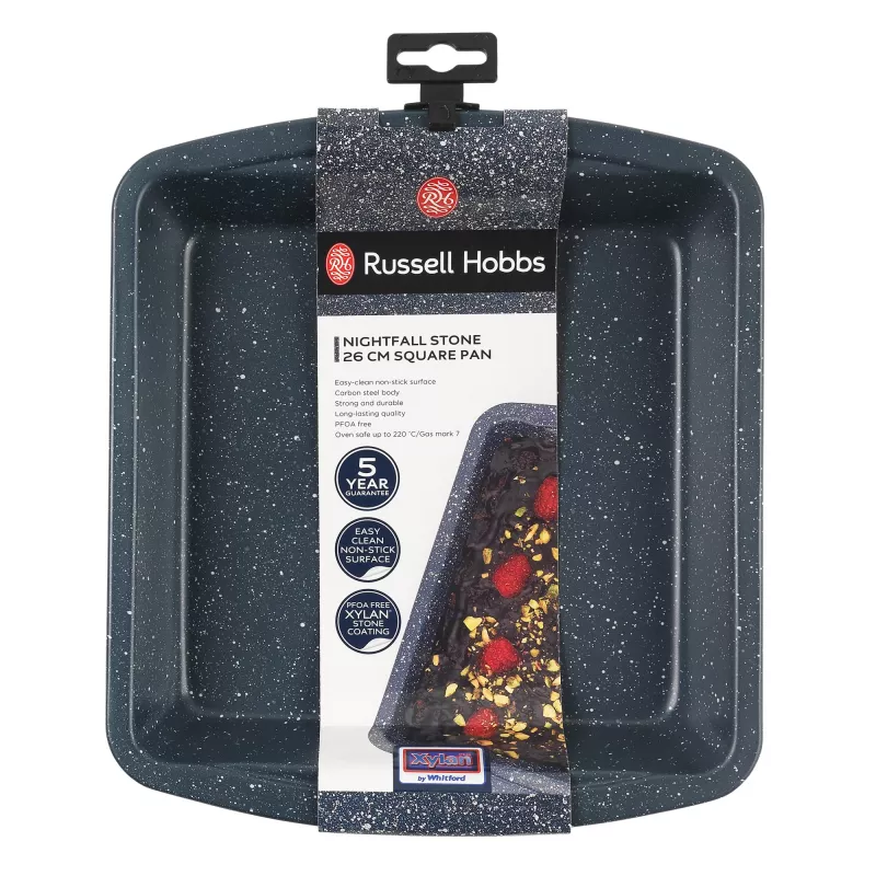 Vierkante koekenpan Russell Hobbs RH00997EU73 26 cm stone antiaanbaklaag