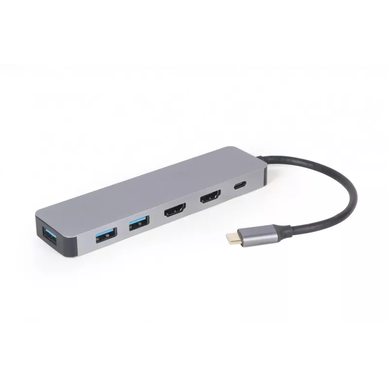 Gembird A-CM-COMBO3-03 USB Type-C 3-in-1 multi-poort adapter (hub + HDMI + PD)