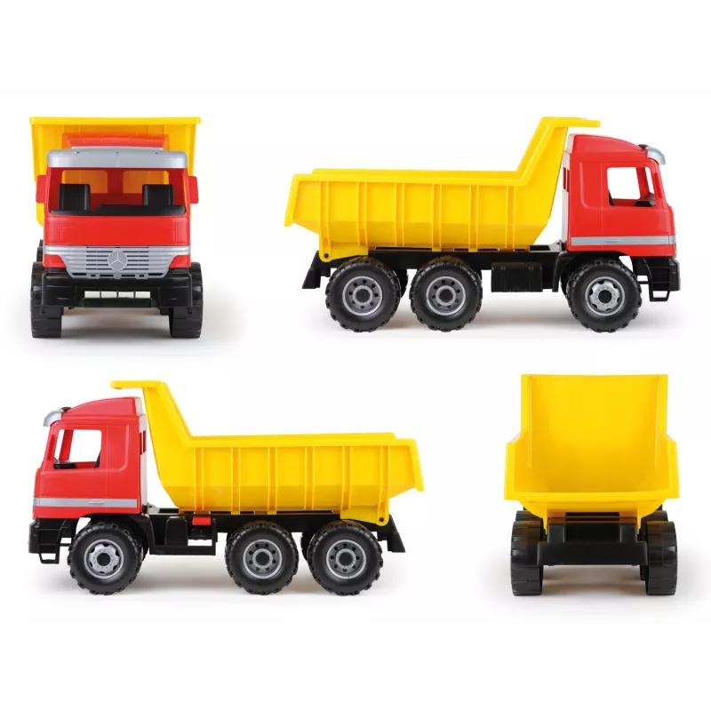 Speelgoedkiepwagen Lena Actros 62 cm single brown cart