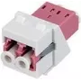Rutenbeck Keystone-module KMK-LC-D OM4 wit — LC-duplex OM4 glasvezelinschuif