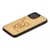 Beschermhoes man and wood voor iPhone 12 Pro Max — kat met rode vis