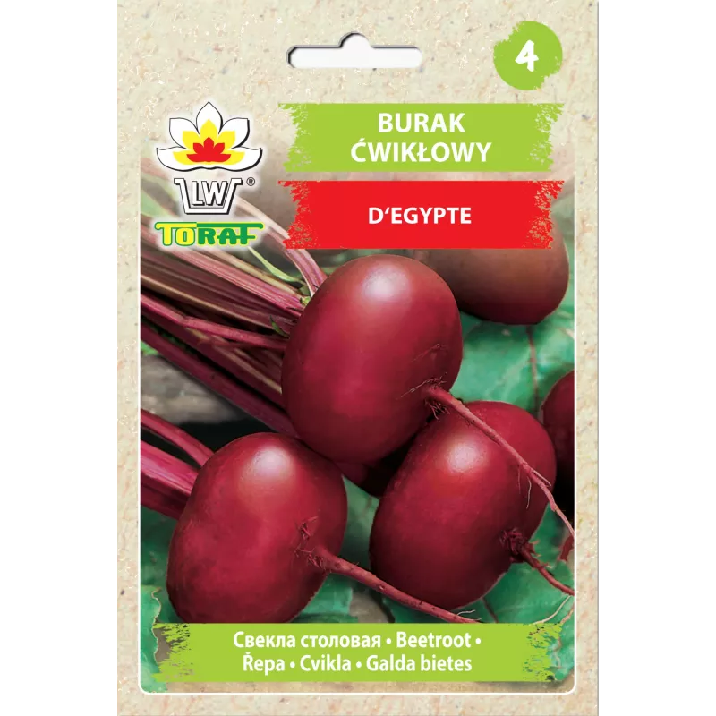 Egyptische rode biet D'Egypte Toraf groentezaden, 10g-pakket