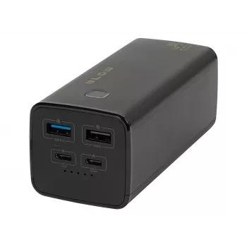 Draagbare powerbank BLOW PB20G 20000mAh PD 65W, USB-C in-/uitgang, 2x USB-A uitgangen, zwart