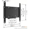 Vogels | Wandsteun | MA2000-A1 | Vast | 26-40 inch | Maximale belasting 30 kg | Zwart