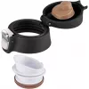 Reisbeker EMSA N2151700 0,4 l, zwart mat, flip-sluiting