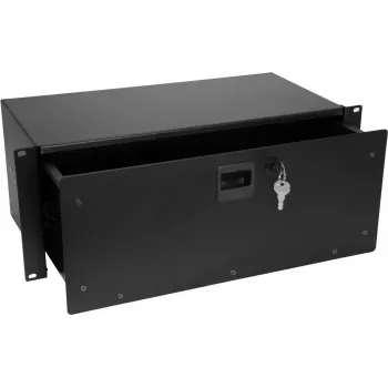 Rack-lade Omnitronic SN-4 4U met slot — 4U rackgemonteerde lade voor het opbergen van apparaten