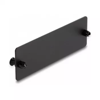 DeLOCK glasvezel-blindafdekking zwart 109 mm metaal