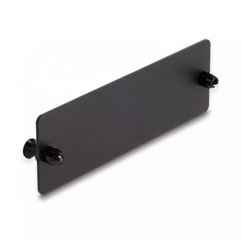 DeLOCK glasvezel-blindafdekking zwart 109 mm metaal