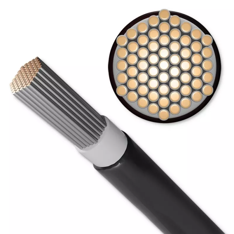 Qoltec 53853 fotovoltaïsche zonne-kabel | 6mm² | 100m | zwart