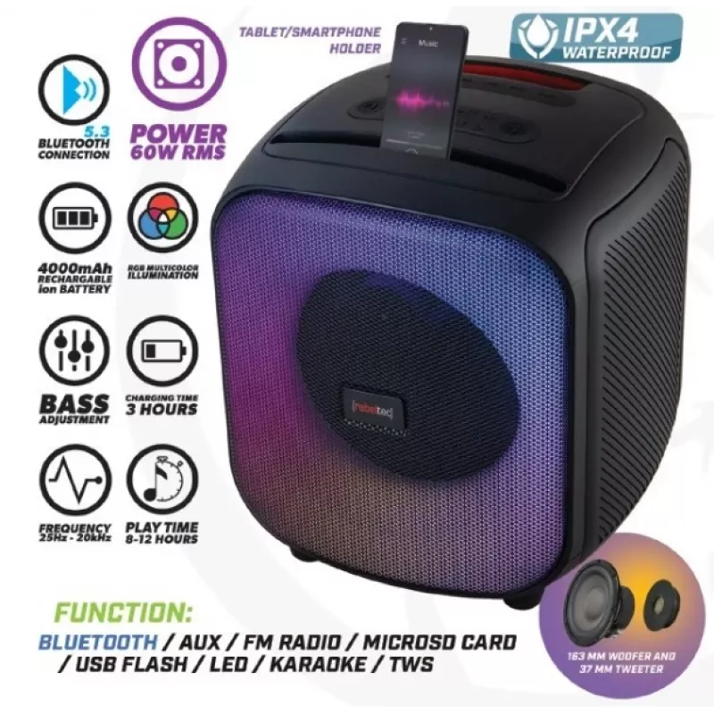 Bluetooth-luidspreker FM/USB PowerCUBE 500