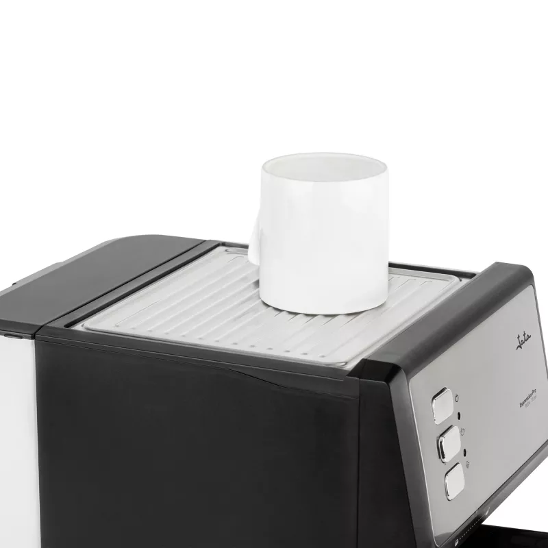 Jata JECA2525 espressomachine, 20 bar, 850 W, waterreservoir van 1,8 l, stoompijp, zwart / roestvrij staal